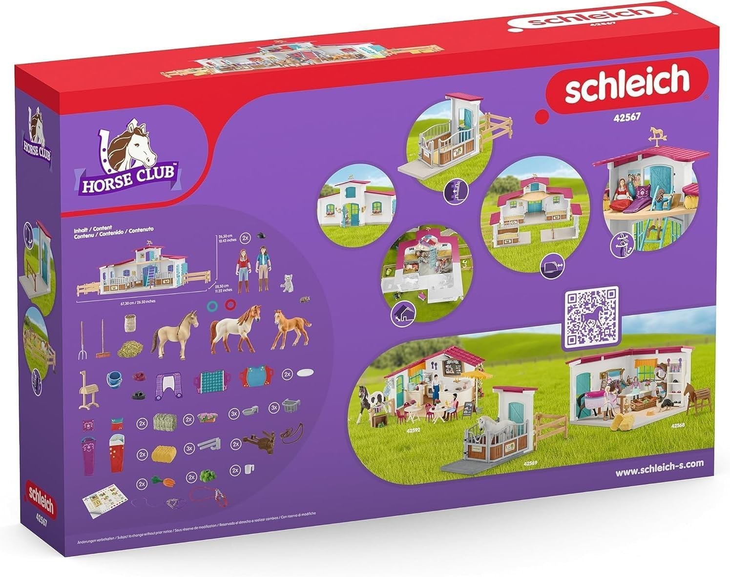 Schleich Horse Club – 115 PC Lakeside Riding Center Toy Medium, Multi