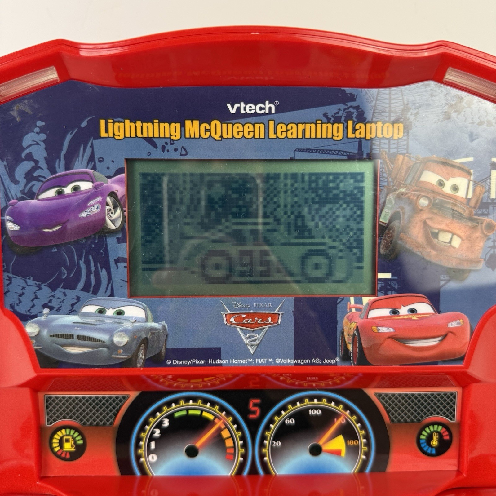 VTech Disney Pixar Cars 2 Lightning McQueen Learning Laptop Tested Works
