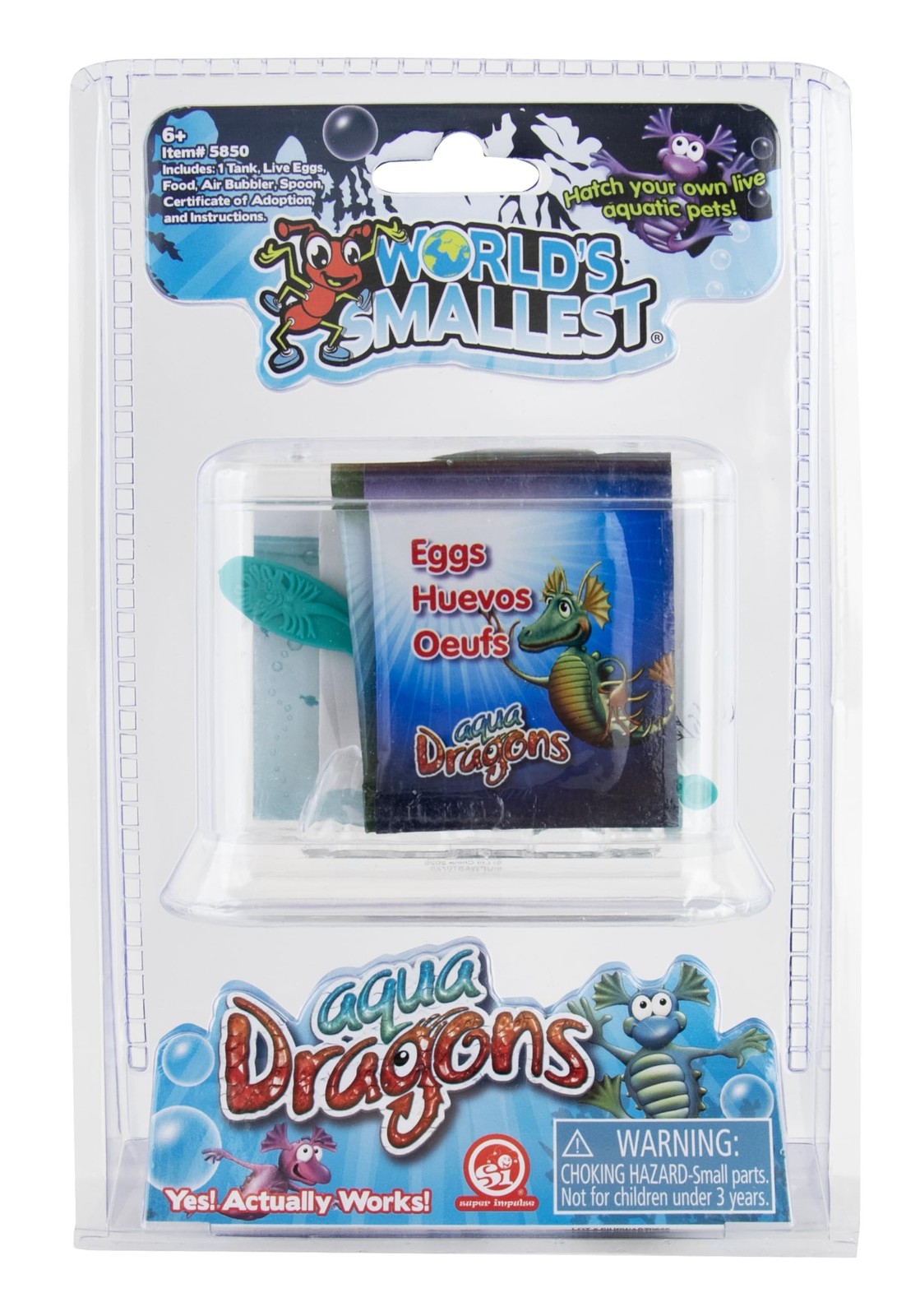 World’s Smallest Aqua Dragons, Live Aquatic Pets Hatch & Grow Miniature Sc
