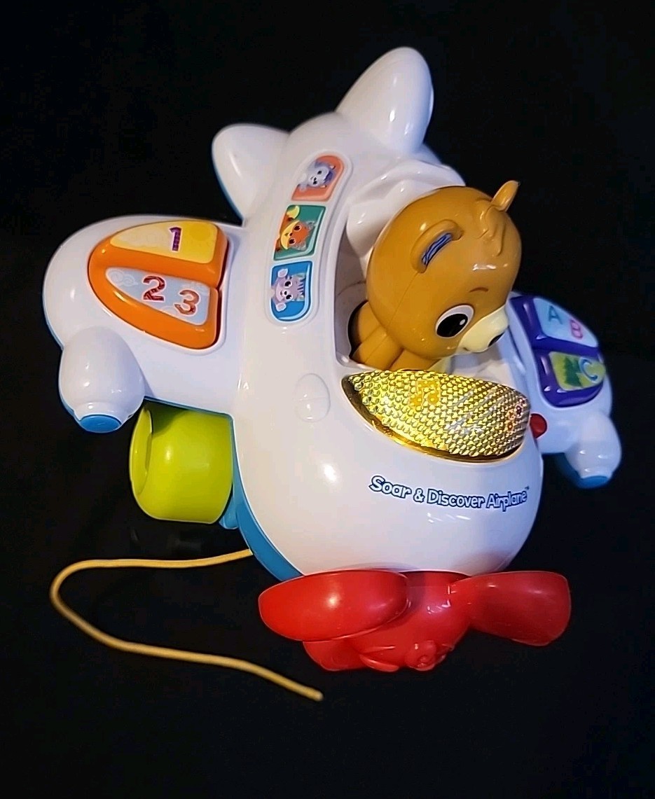 VTech Soar & Discover Airplane – Interactive Learning Toy (9-36 Months) – Used