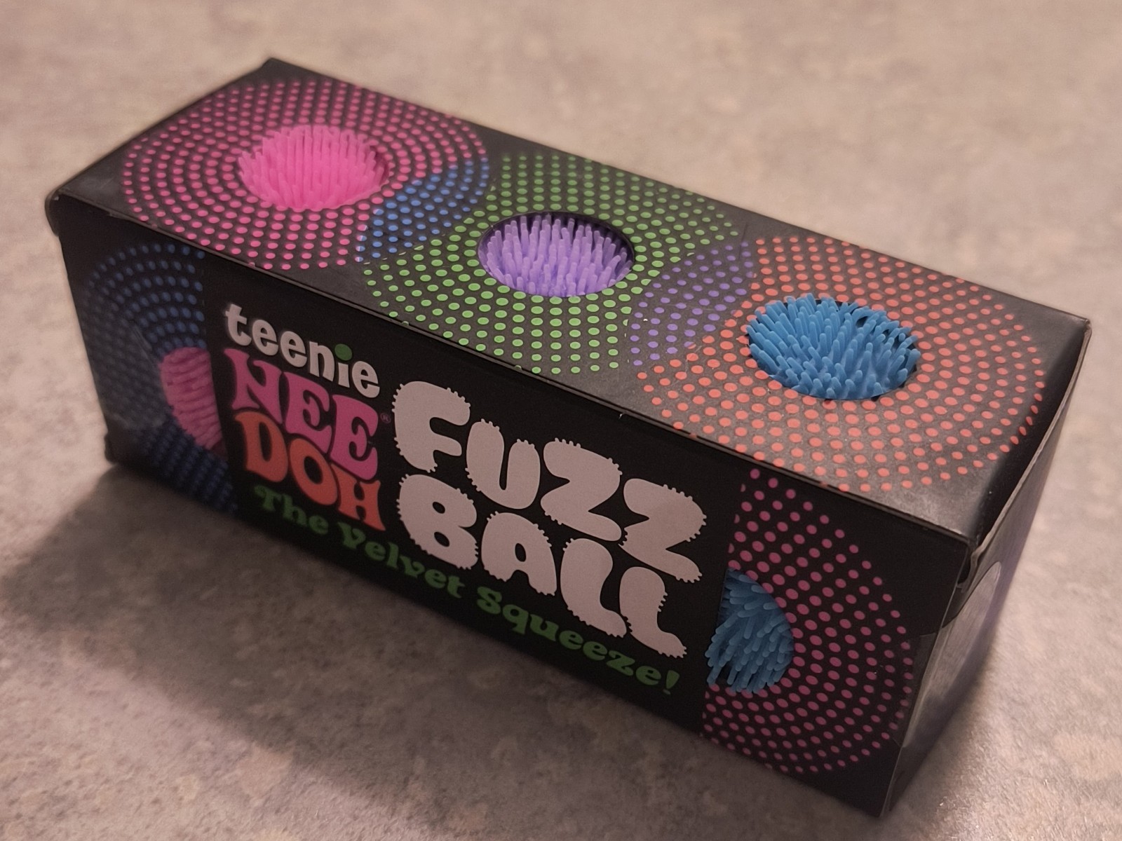 AUTHENTIC NeeDoh Fuzzball Velvet Squeeze Squishy Toy 3 PACK Nee Doh Sensory