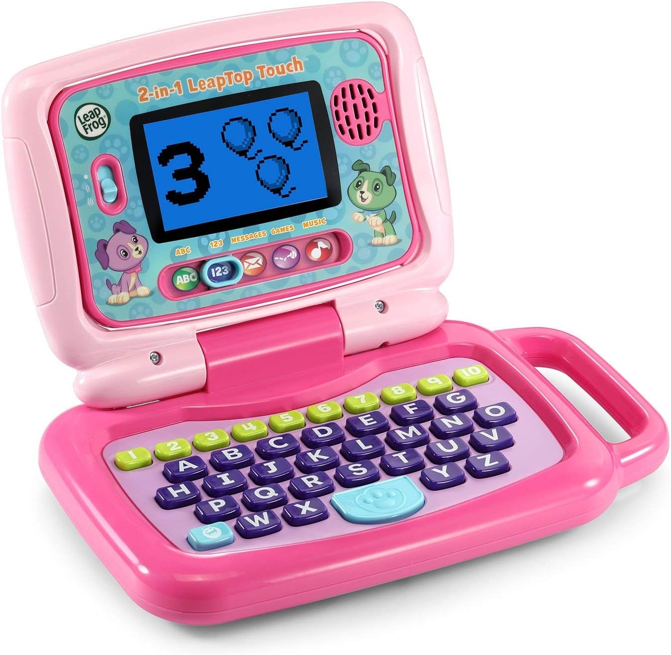 Pink 2-in-1 LeapTop Touch Learning Tablet
