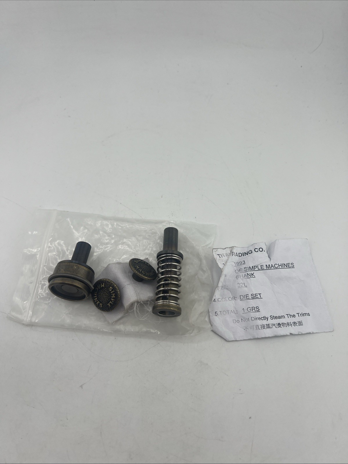 Titan Trading CO. OE Simple Machines Shank 32L Die Set