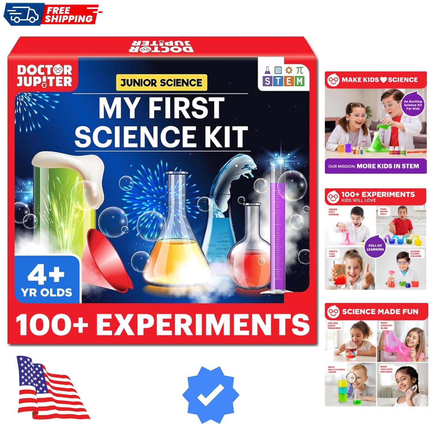 My First Science Kit for Kids Ages 4-5-6-7-8 | Easter, Birthday Gift Ideas fo…