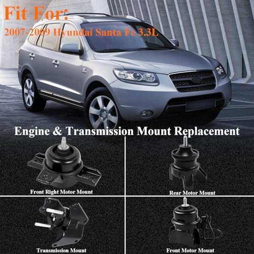 Engine Motor Transmission Mount Set 9348 9355 9315 10057 Fit for 2007 2008 2009