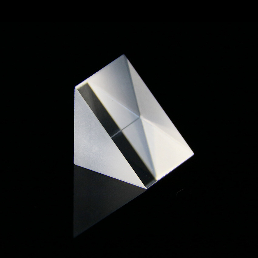 2pcs 8mm 10mm 25mm K9 Optical Glass Right Angle Prism for Optical Experiment