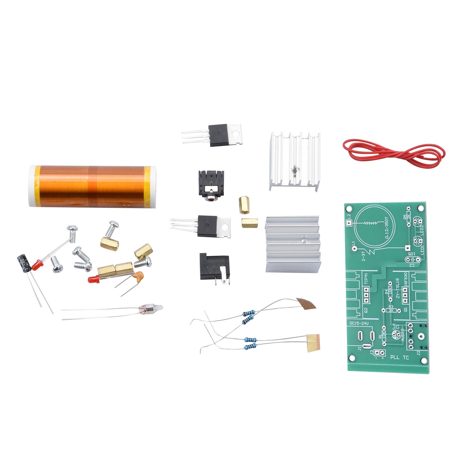 Unassembled Coil 15W Music Speaker Electronic Field Project Kits Wireless