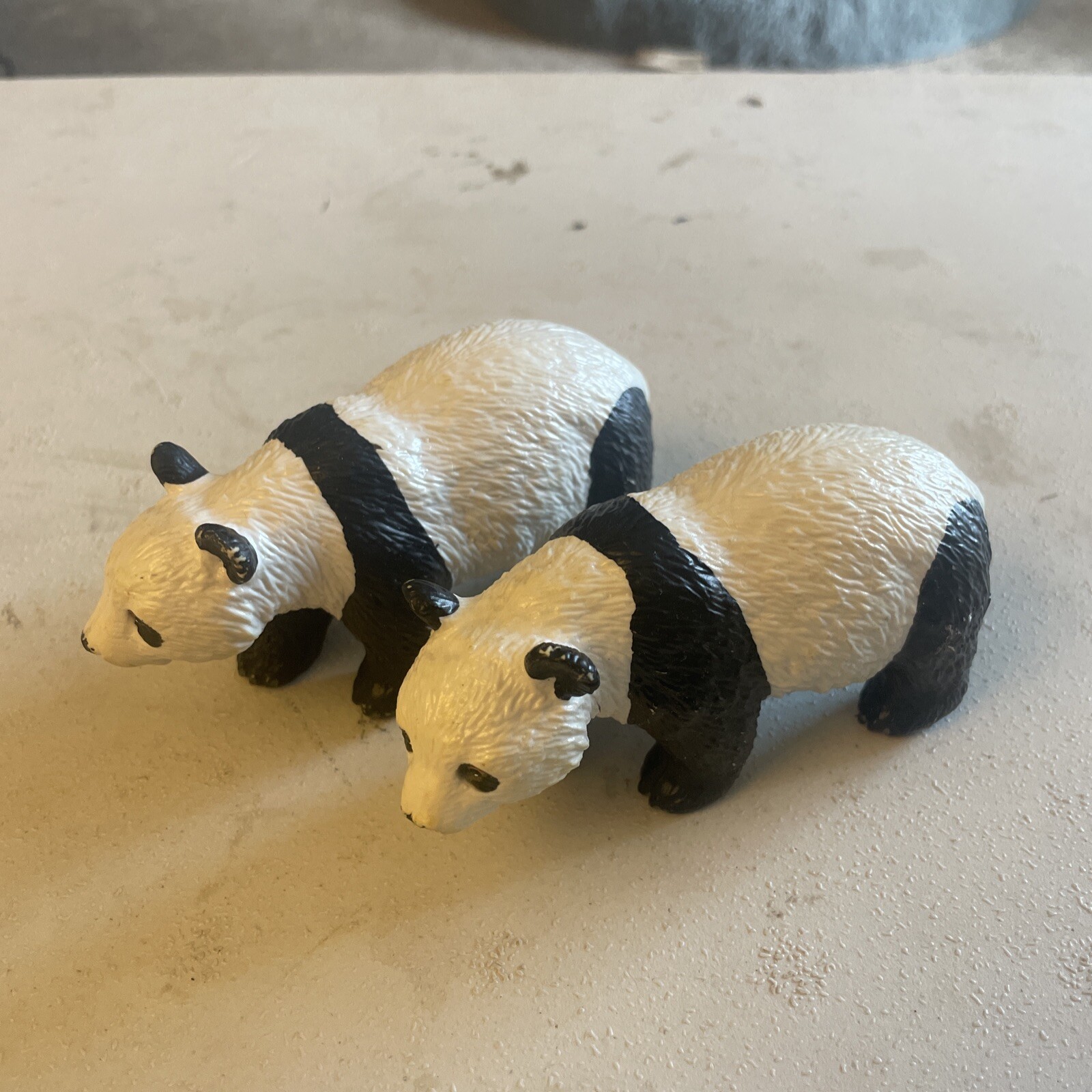 Vintage AAA Panda Bears- Heavy Plastic-PVC Animal Figures 1980’s
