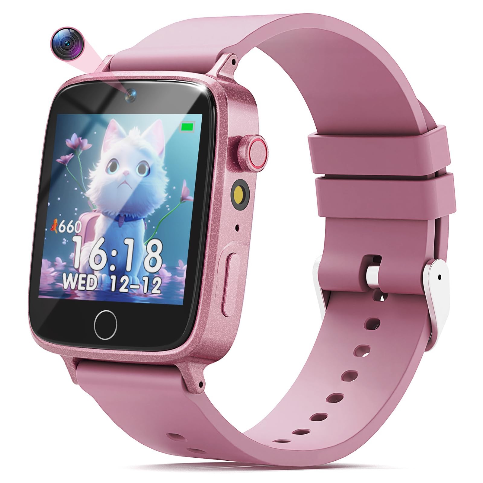 Kids Watch for Girls 4 5 6 7 8 9 10 Years Old Gifts, Smart Watch for Kids wit…