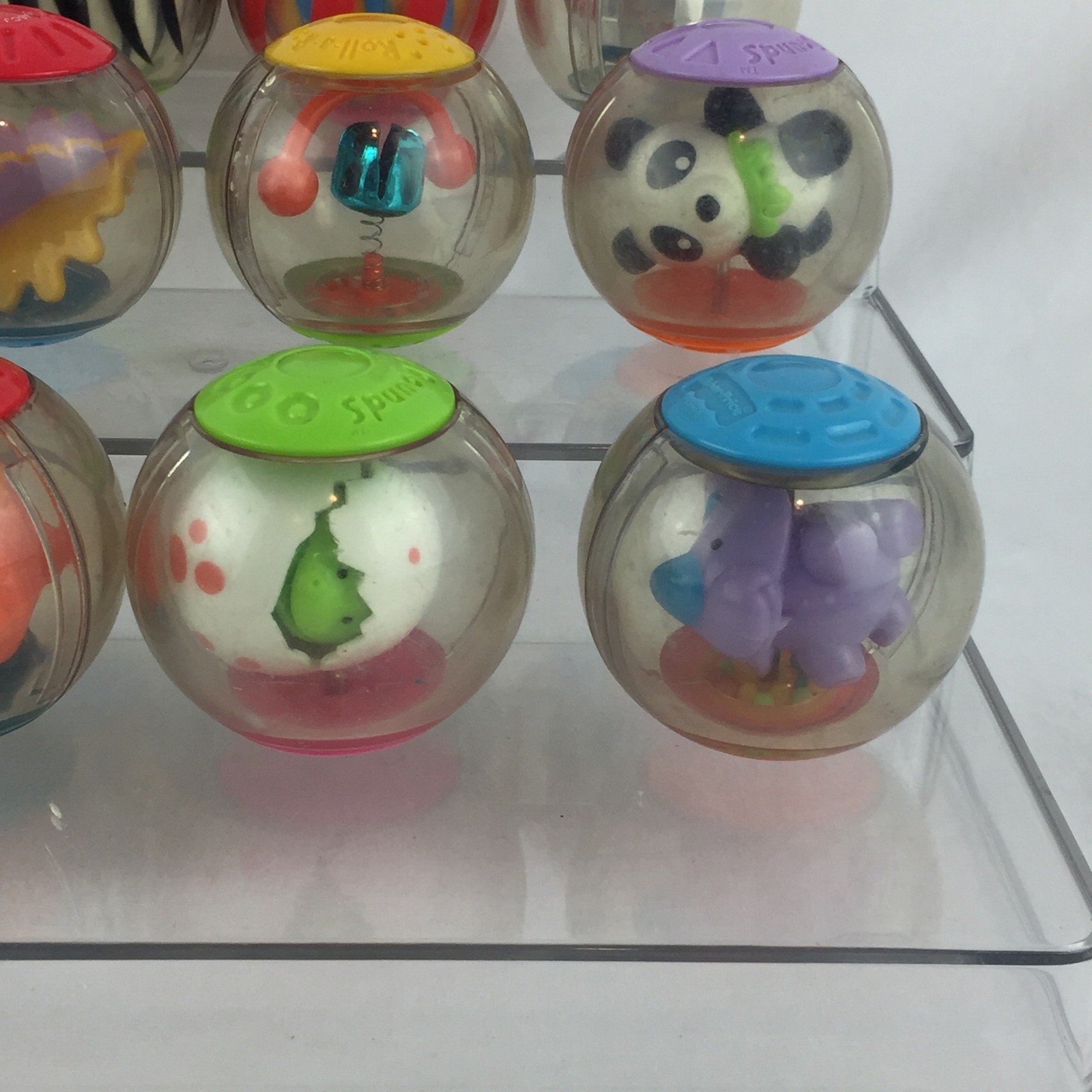 Fisher Price Roll-a-Rounds Balls Lot of 12 Sensory Activity Toys Vintage