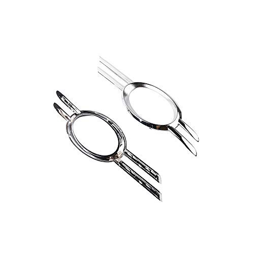 Fog Light Chrome Grille Trim Cover Front Bumper Left & Right 4Pcs Compatible