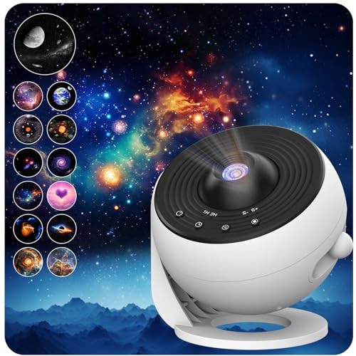 Galaxy Projector Pro for Bedroom,13 in 1 Planetarium Star Projector with Solar