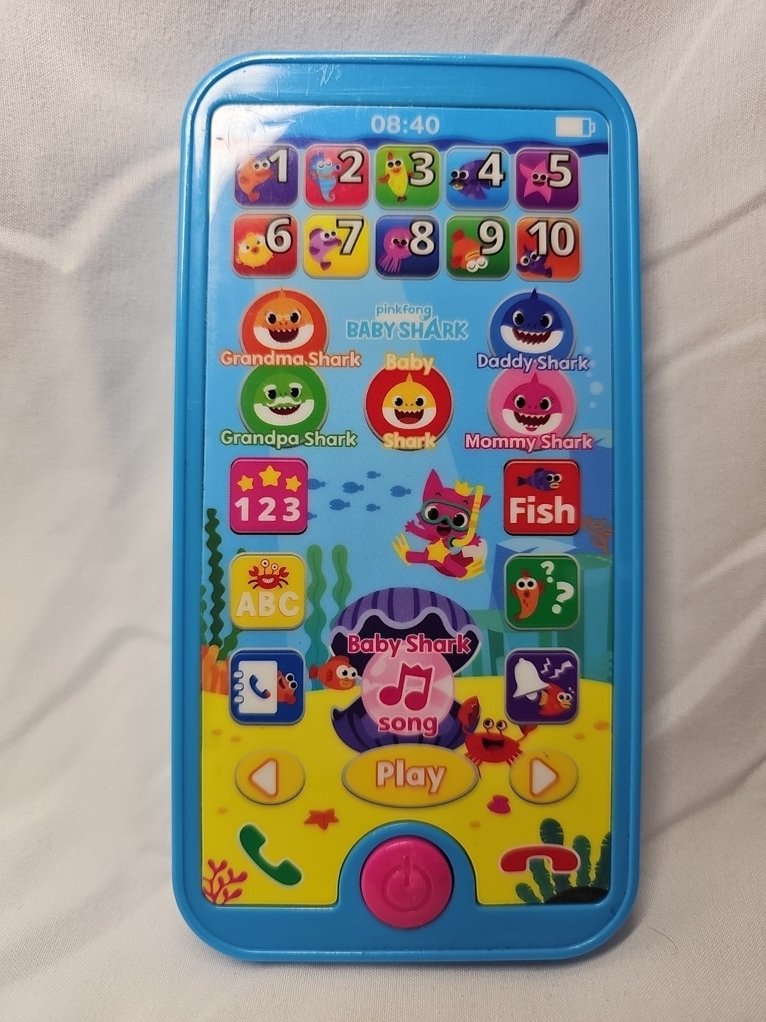 2019 WowWee Baby Shark Smartstudy Toy Phone 6″x3″ Plays Songs