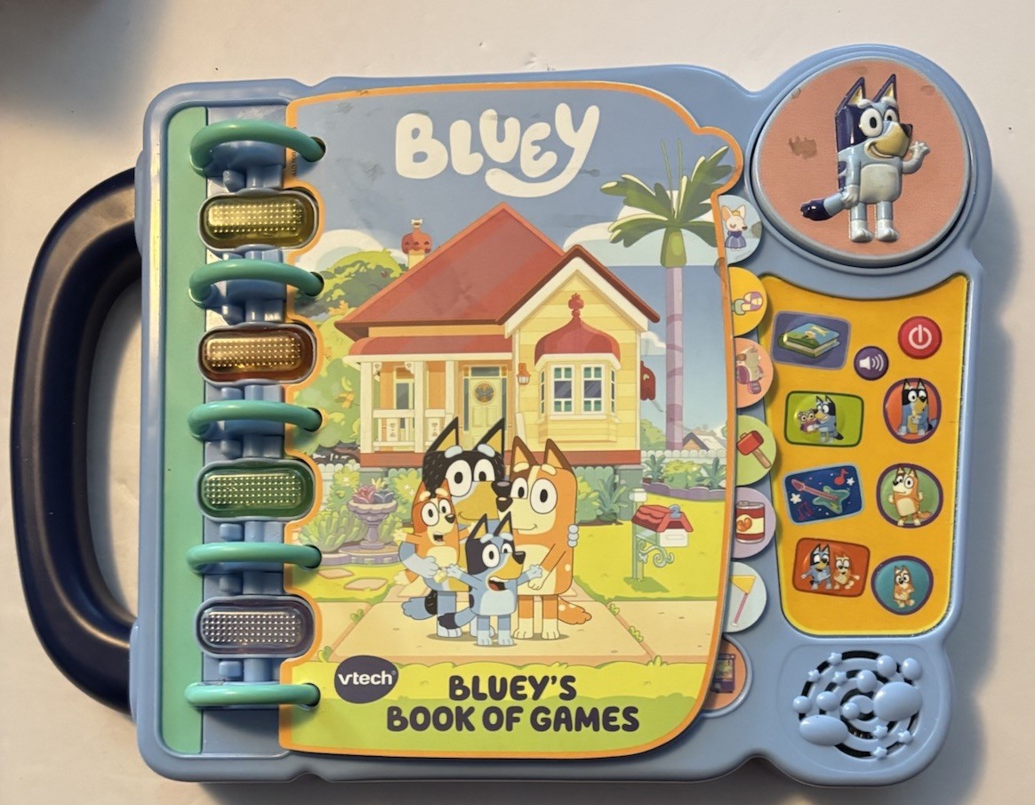 VTech Bluey’s Book of Games Interactive Learning Toy Ages 3+ WORKING