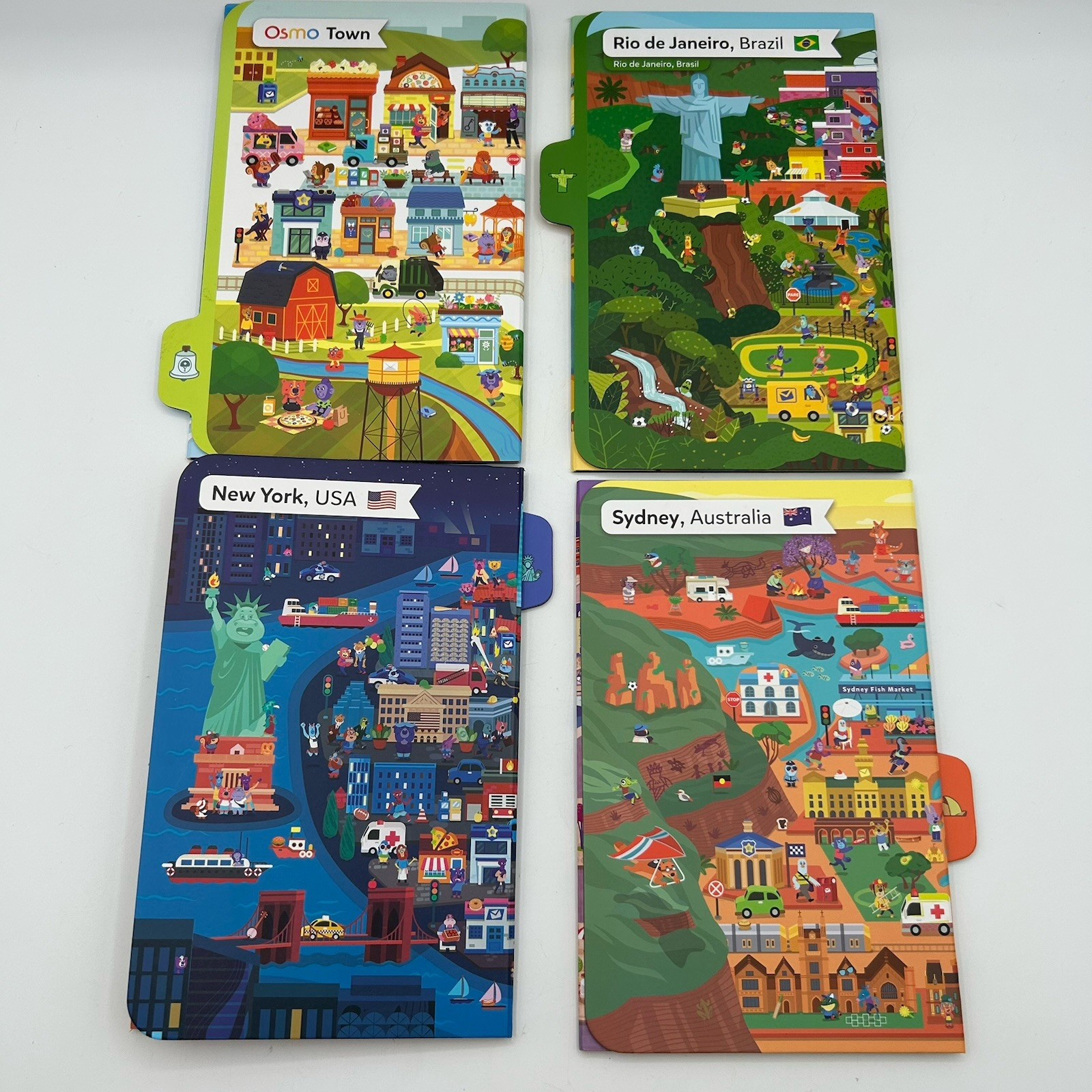 Osmo DETECTIVE AGENCY Mystery Game – 4 Folding Map Parts Only, Parts Only