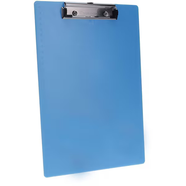 Manufacturer Varies 8-1/2″ x 11″ Clipboard 1/2″, Ice Blue 00439 Manufacturer