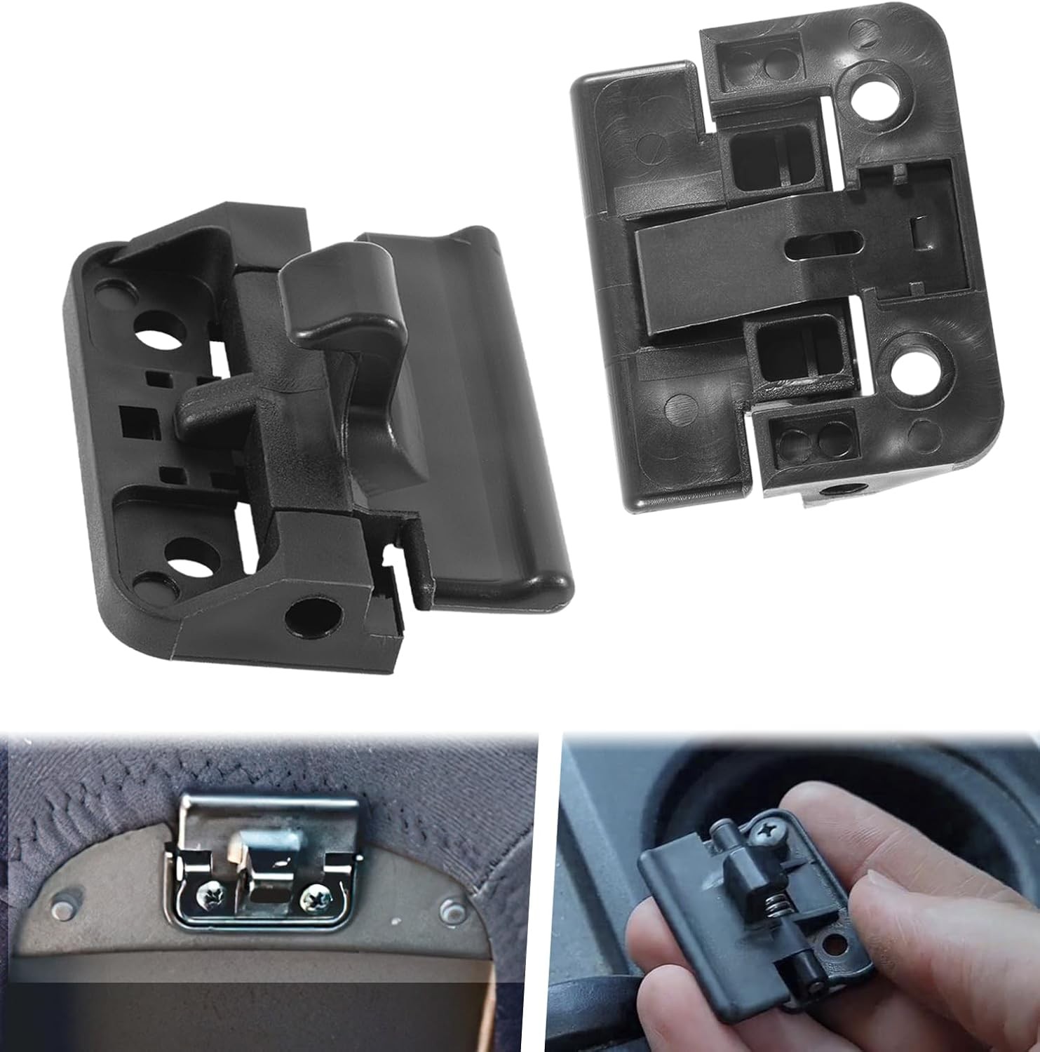 (2 Pack) Center Console Cover Lock Sub Assy Center Console Armrest Lid Latch Fit