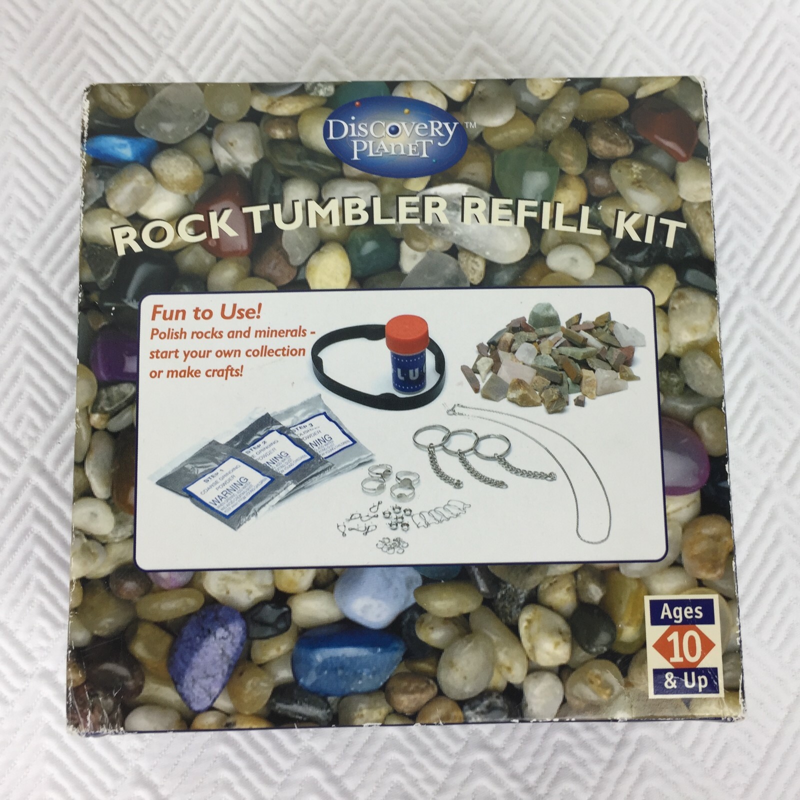 Discovery Planet Rock Tumbler Refill Kit Polished Rocks #36925 Ages 10+ New