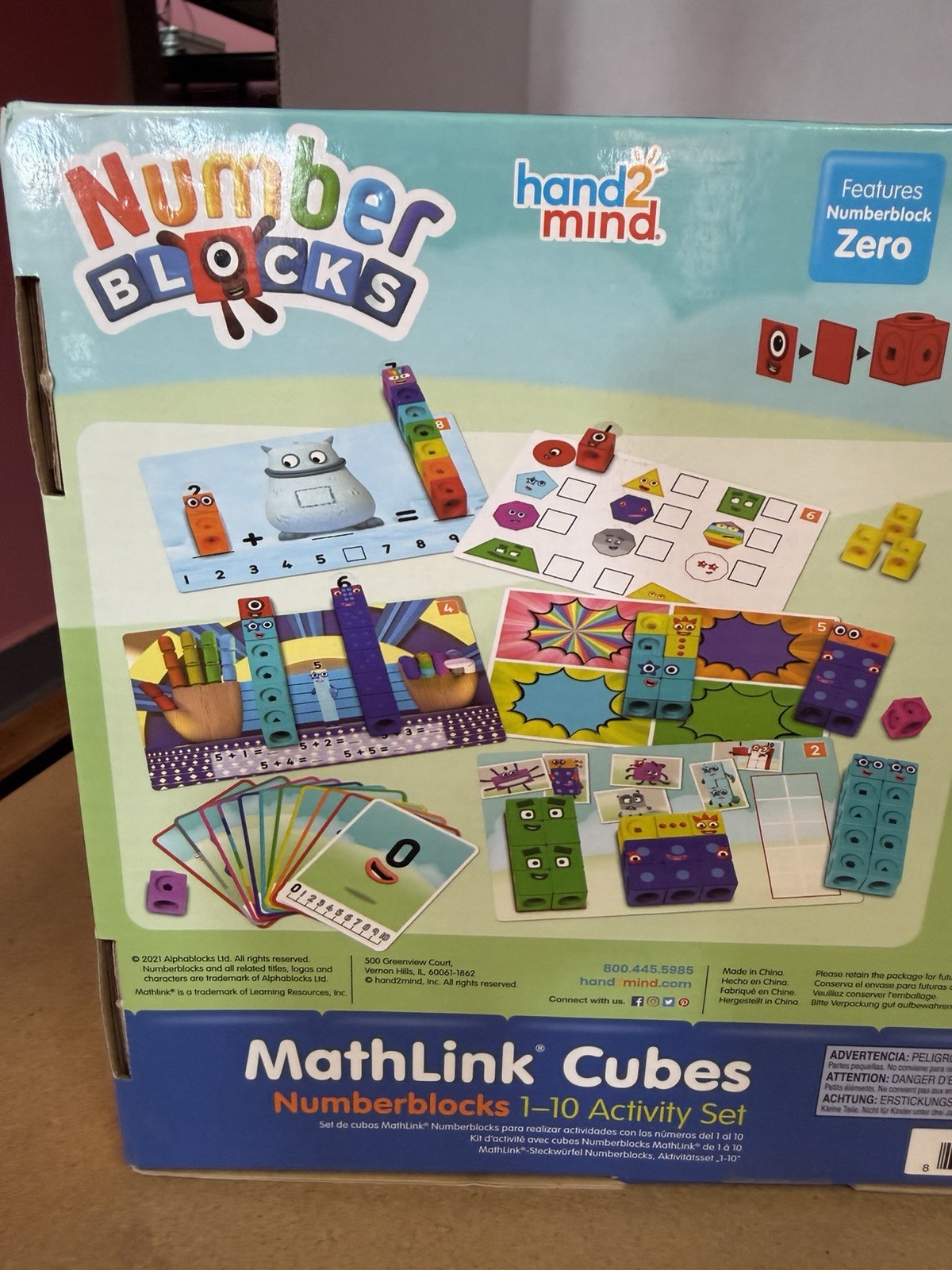 Mathlink Cubes Numberblocks 1-10 Activity Set Math Games Learning Homeschool NEW