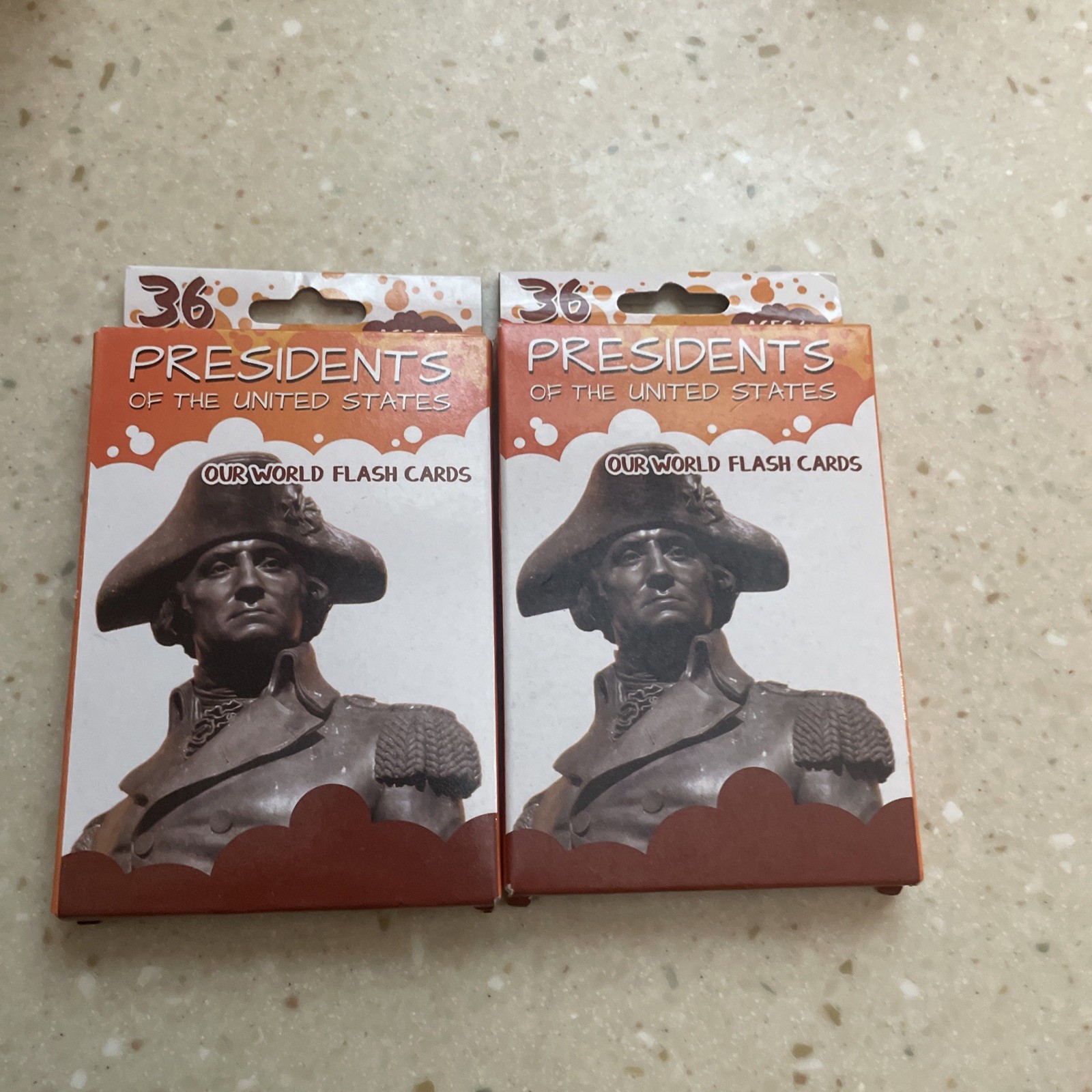 Presidents Of The United States 36 Flash Card Set