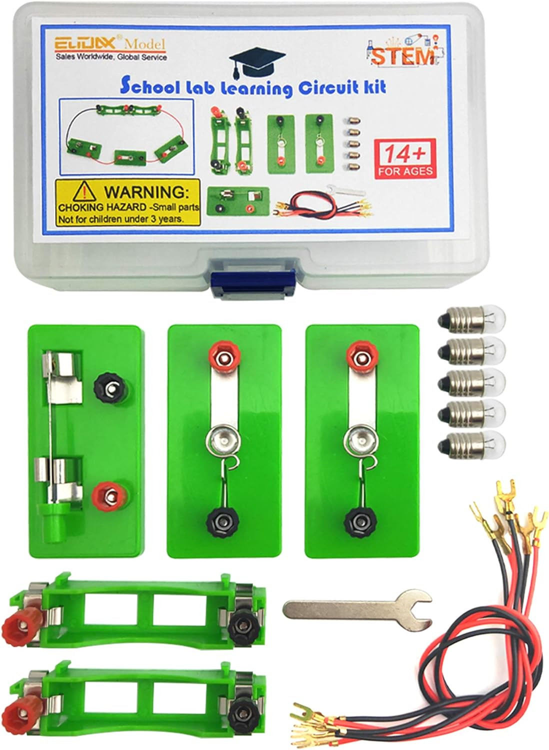 Physics Science Lab Learning Circuit Kit,Electricity Experiment Set,Building Cir