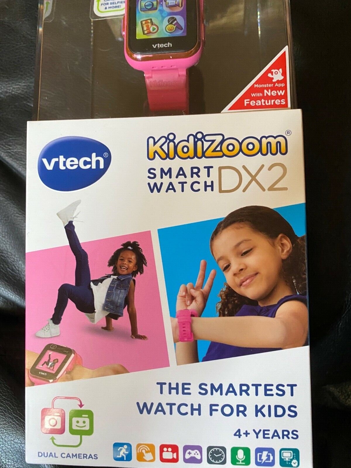 Vetch KidiZoom SMART WATCH DX2 Pink Dual Cámara Item80-193859 +USB Cable 🎄Gift