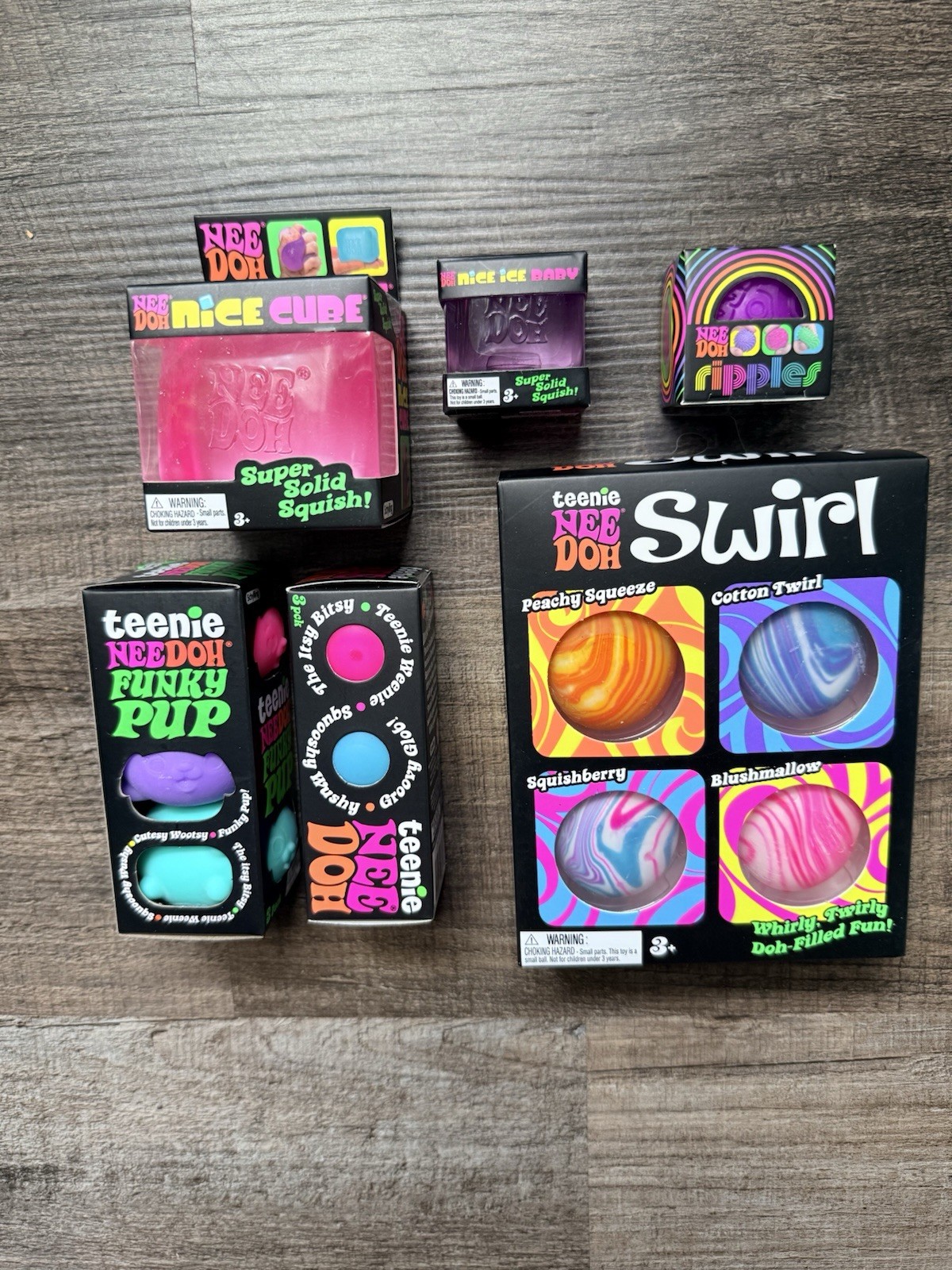 NEE DOH &Sensory Fidget Toy Collector Lot- Lot Of 6