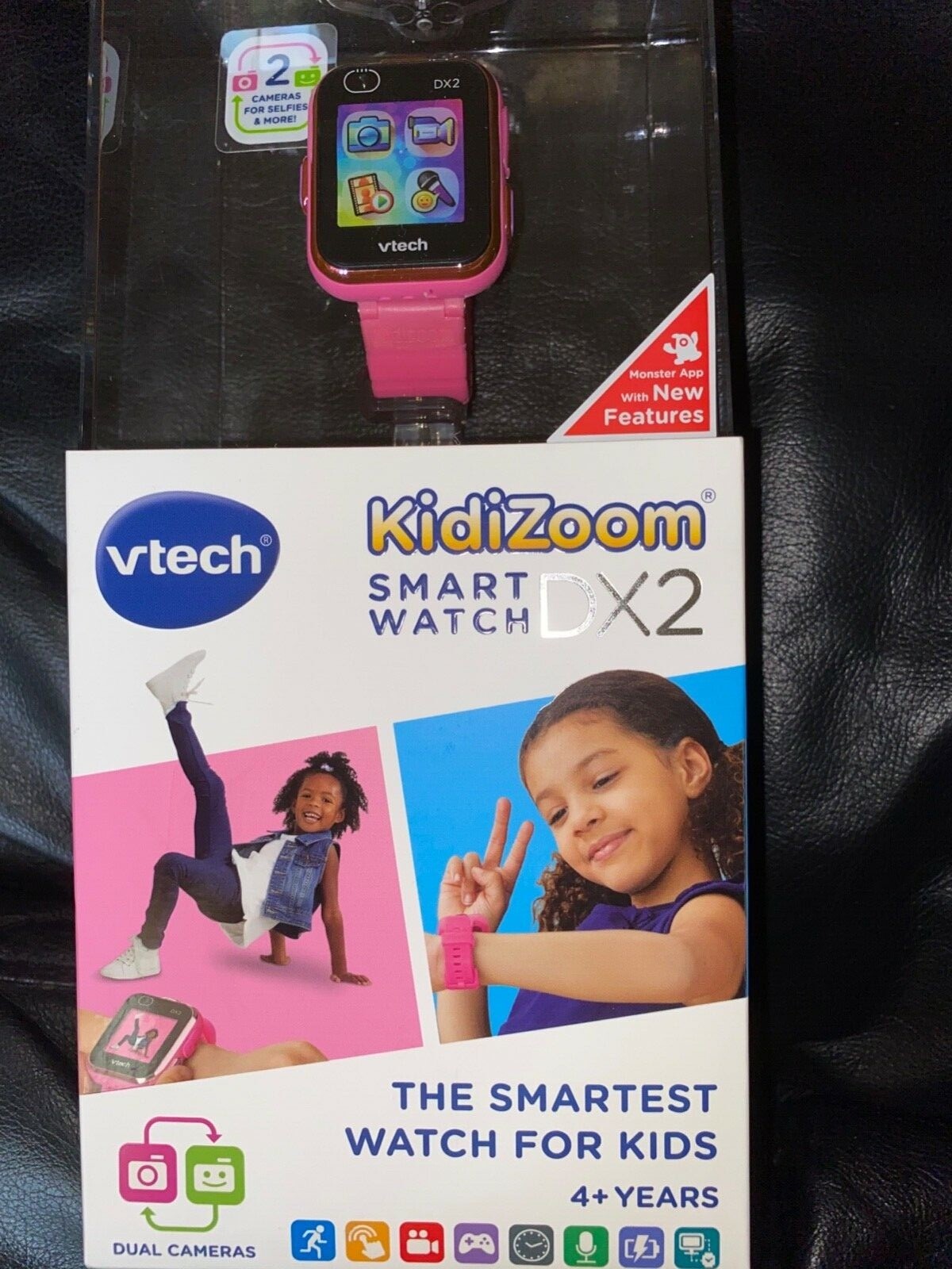  Vetch KidiZoom SMART WATCH DX2 Pink Dual Cámara Item80-193859 +USB Cable 🎄Gift