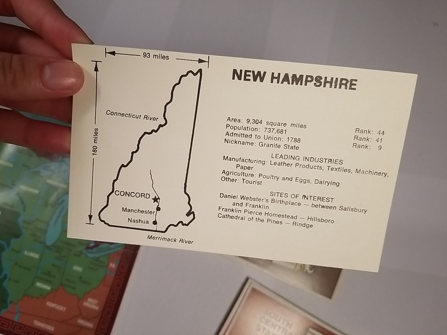 US Map Skills Booklets and Flashcards State Geography Region Capitals Homeschool