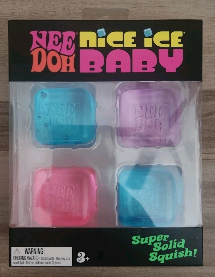 NeeDoh Nice Ice Baby Mini Cubes Pink Blue Purple