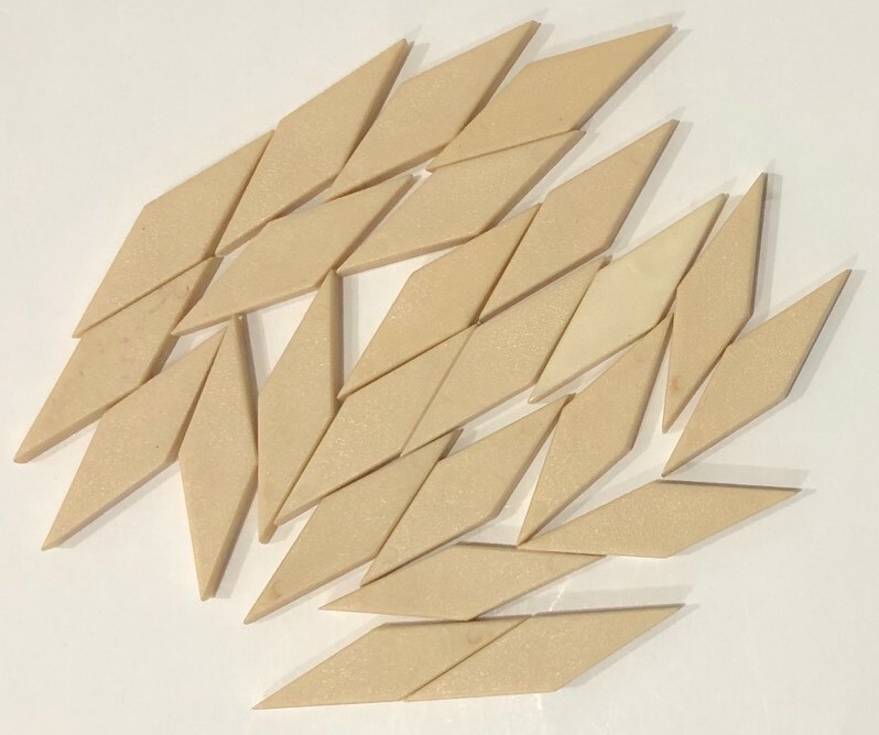 144 PLASTIC TANGRAM / PATTERN BLOCKS – Manipulatives (6 different shapes/colors)