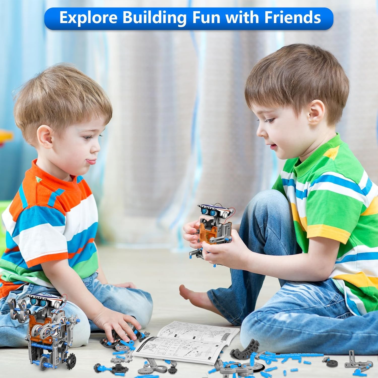 13-in-1 Solar Robot STEM Kit for Kids Ages 8-12, Science & Robotics Building Toy