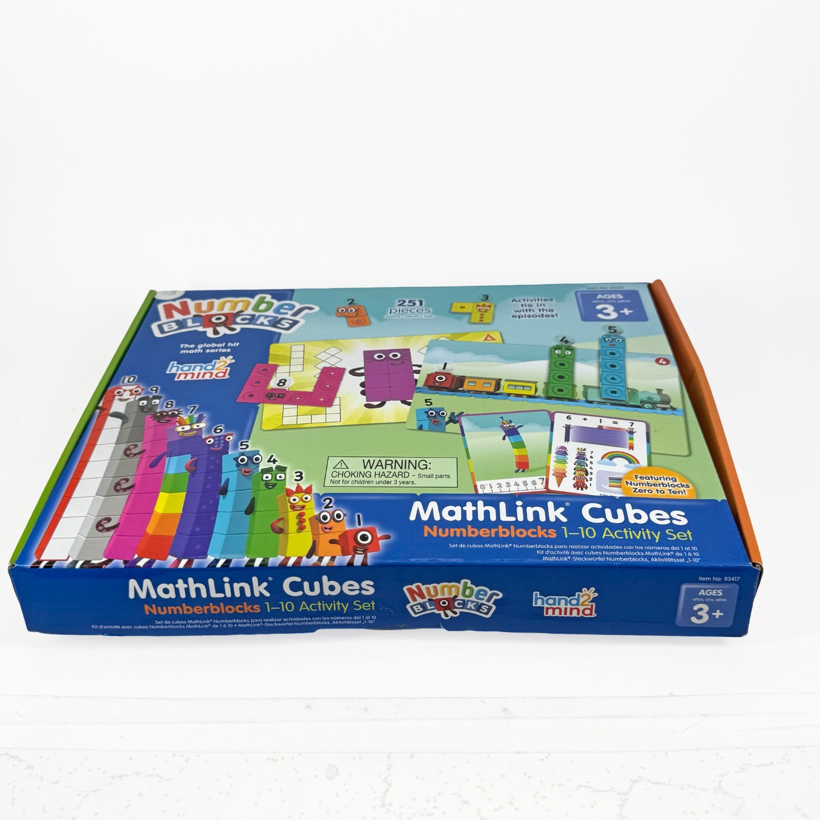 MathLink Cubes Numberblocks 1-10 Activity Set, 30 Preschool Learning Activiti…