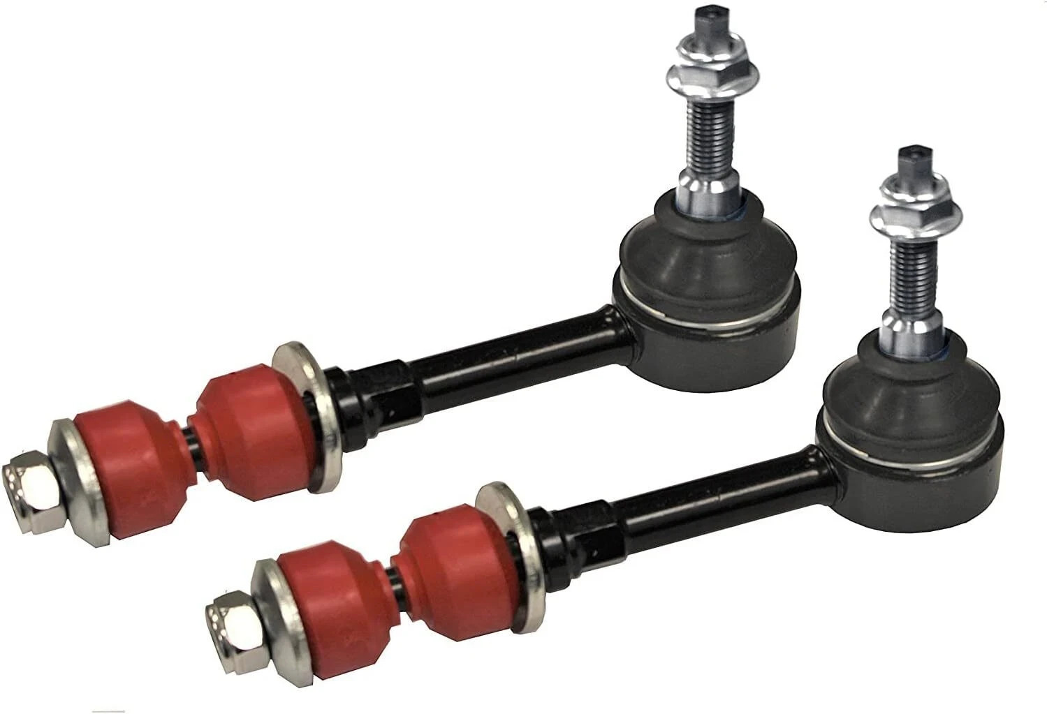4PC Front Right/Left Stabilizer Link Kit + Code Red Bushings FITS Ram 2500 3500,