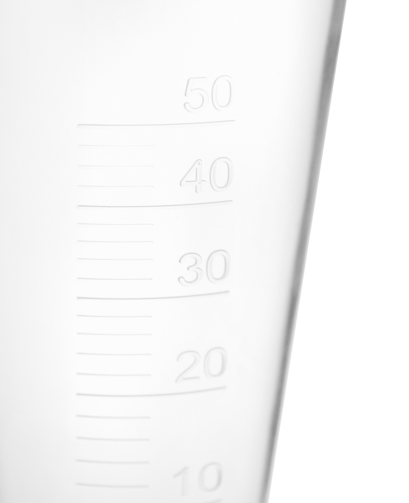 Conical Measure, 50ml – Polypropylene Plastic, Translucent – Eisco Labs