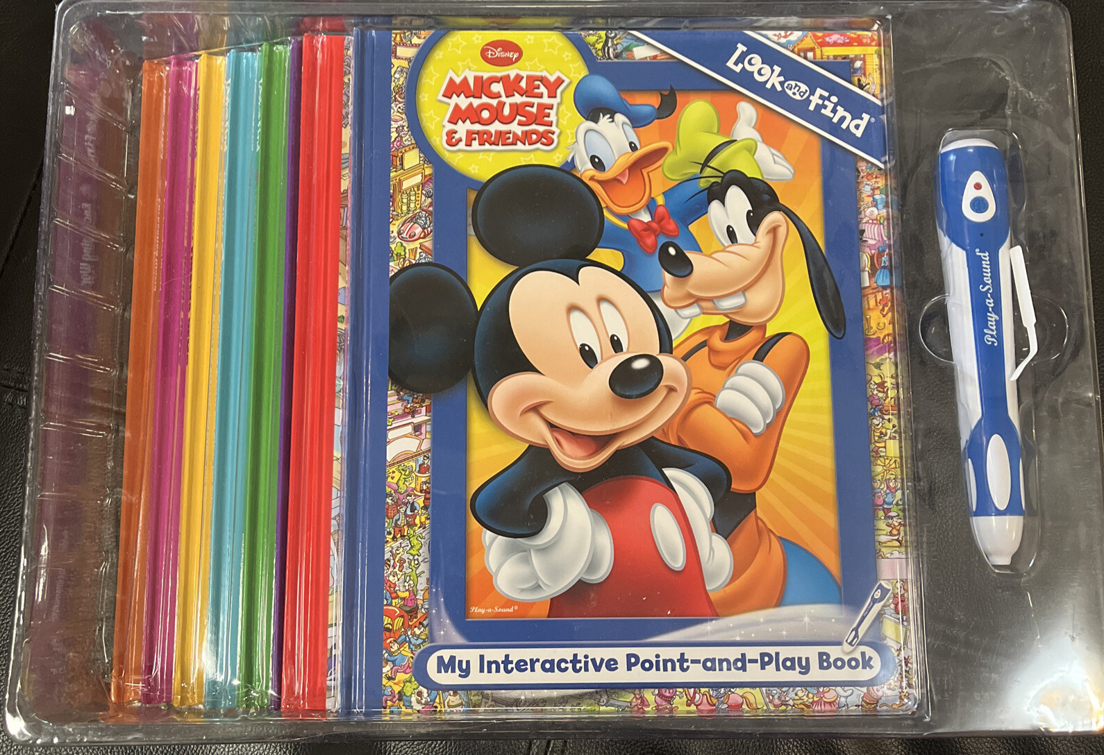Disney My Interactive Point and Play 8 BOOK LIBRARY w/ pen that plays the books