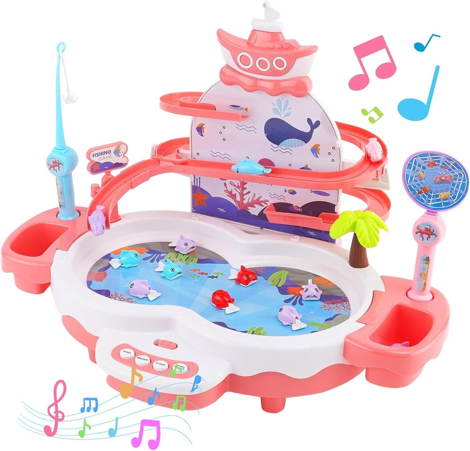 3in1 Fishing Game Toys for Kids with 34PCS Accessories Including Fishing Rod,…