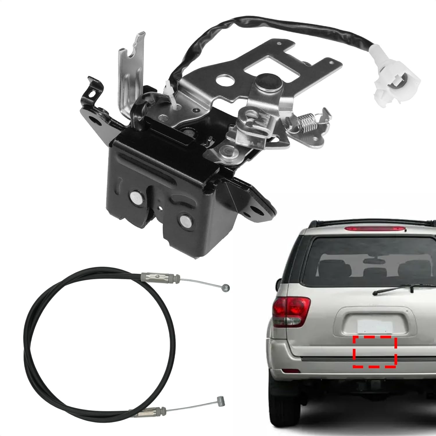 Rear Trunk Lock Actuator Compatible with 2001-2007 Toyota Sequoia 4.7L Sport