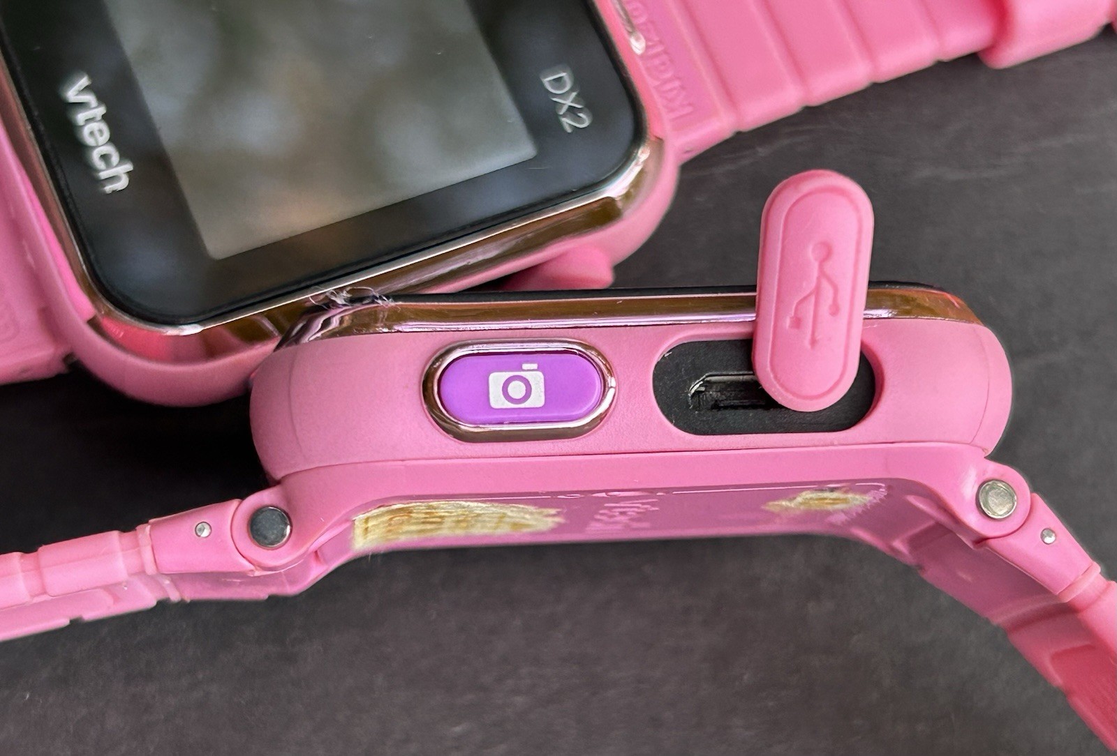 Lot of 2 VTech KidiBuzz 1695 Kids Smart Phone KidiZoom DX2 Smart Watch Pink