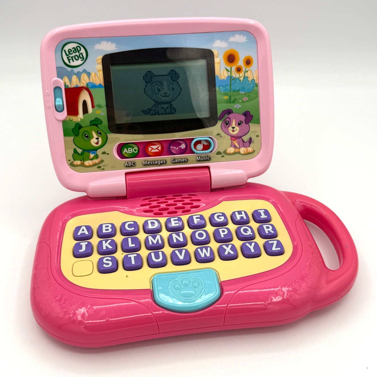 LeapFrog My Own Leaptop Pink Learning Laptop 2-in-1 Tested Works Kids Toy