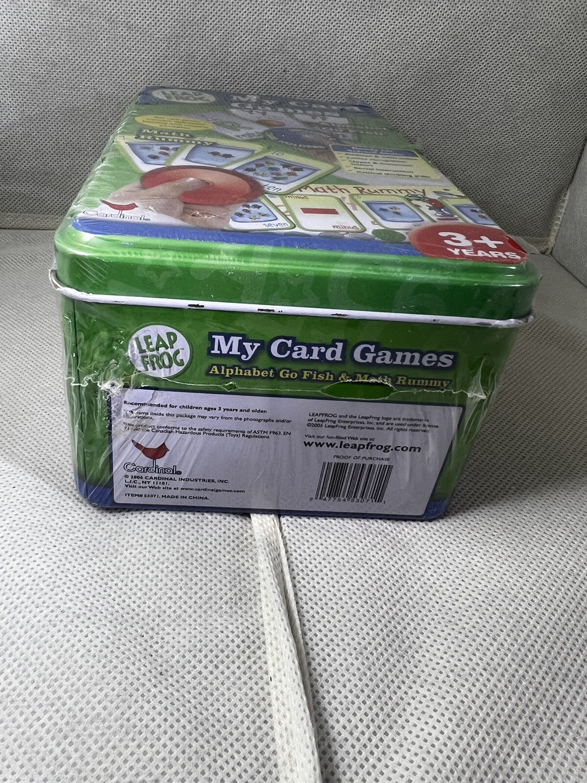 Leap Frog My Card Games TIN CASE Alphabet Go Fish & Math Rummy – NEW SEALED!