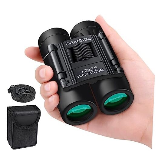 12X25 Mini Pocket Binoculars for Adults Kids, Small Compact Binocular1225