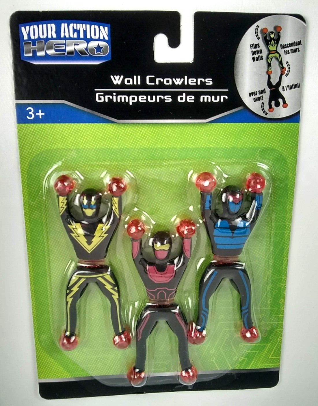 Ninja Wall Crawlers Action Hero Ninjas Crawler Crawly Sticky Toy Figures toss 3+