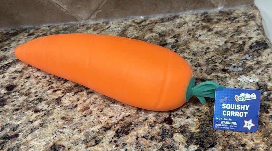 New TikTok Viral Jumbo Squishy Carrot Sensory Toy 12.5″ Toymendous Toy 3+