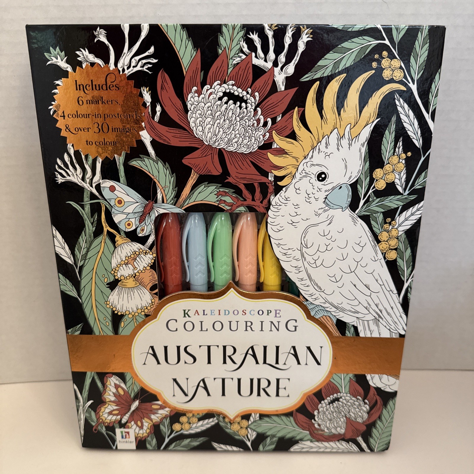NEW – Unused!!! Kaleidoscope Colouring Australian Nature Coloring Kit Hinkler