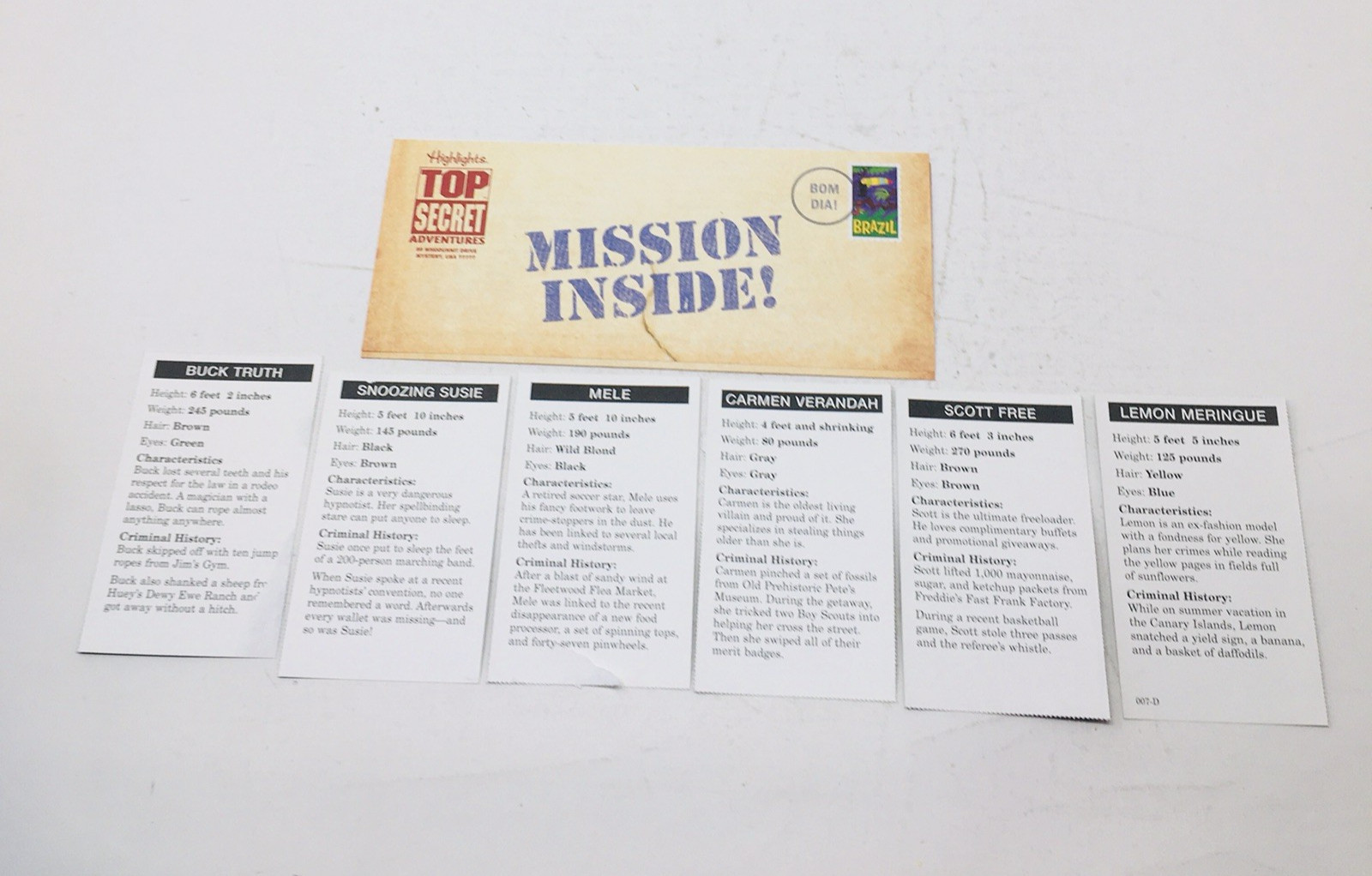 Lot 3 Highlights Top Secret Adventures Game China Rio Australia Home Schooling