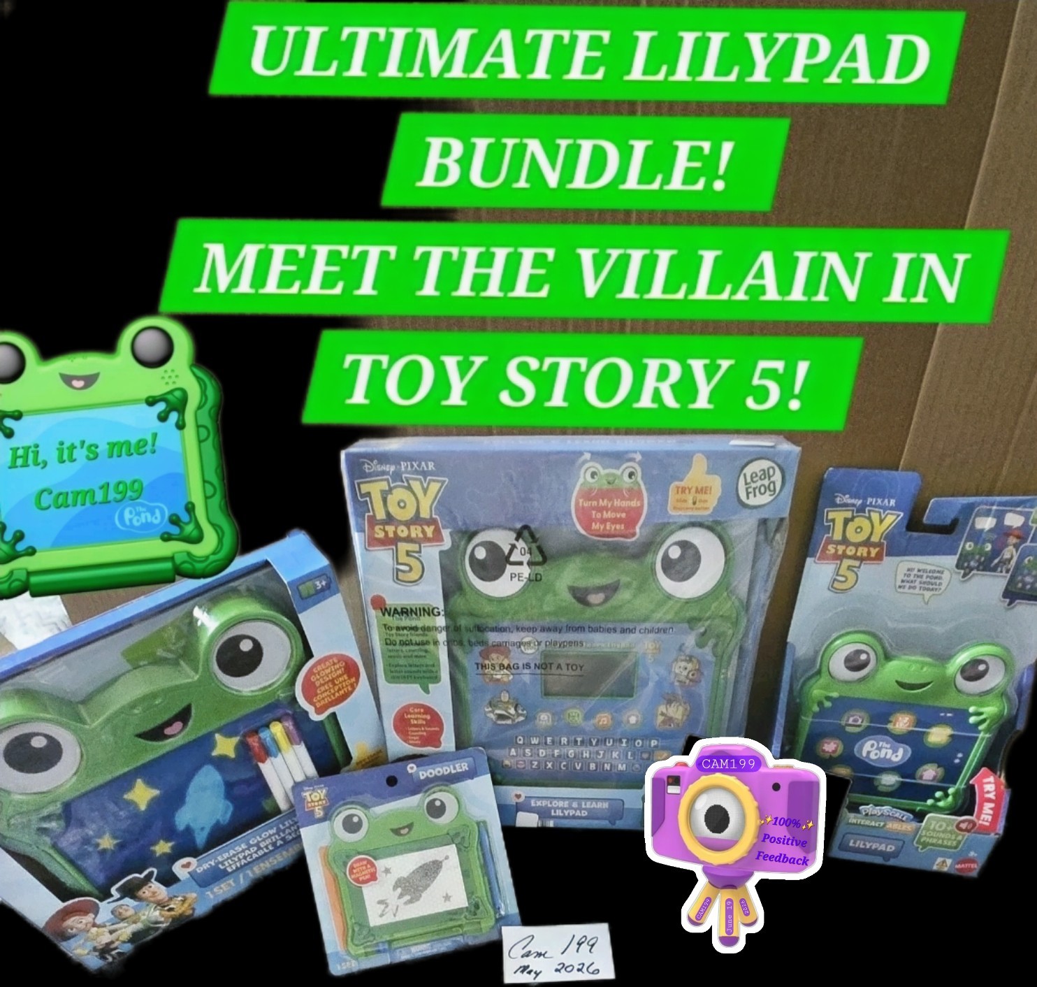 Disney/Pixar Toy Story 5 LILYPAD BUNDLE! Meet Lilypad The Villain Of Toy Story 5