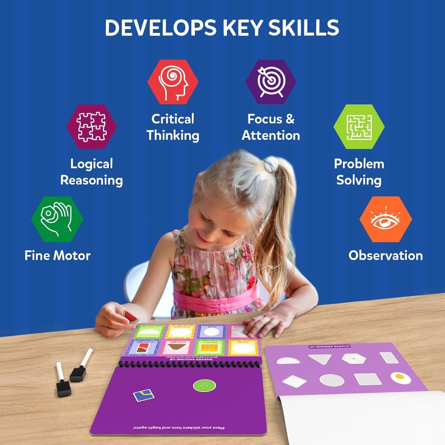 Skillmatics Montessori Busy Book for Toddlers – Preschool Learning Activities