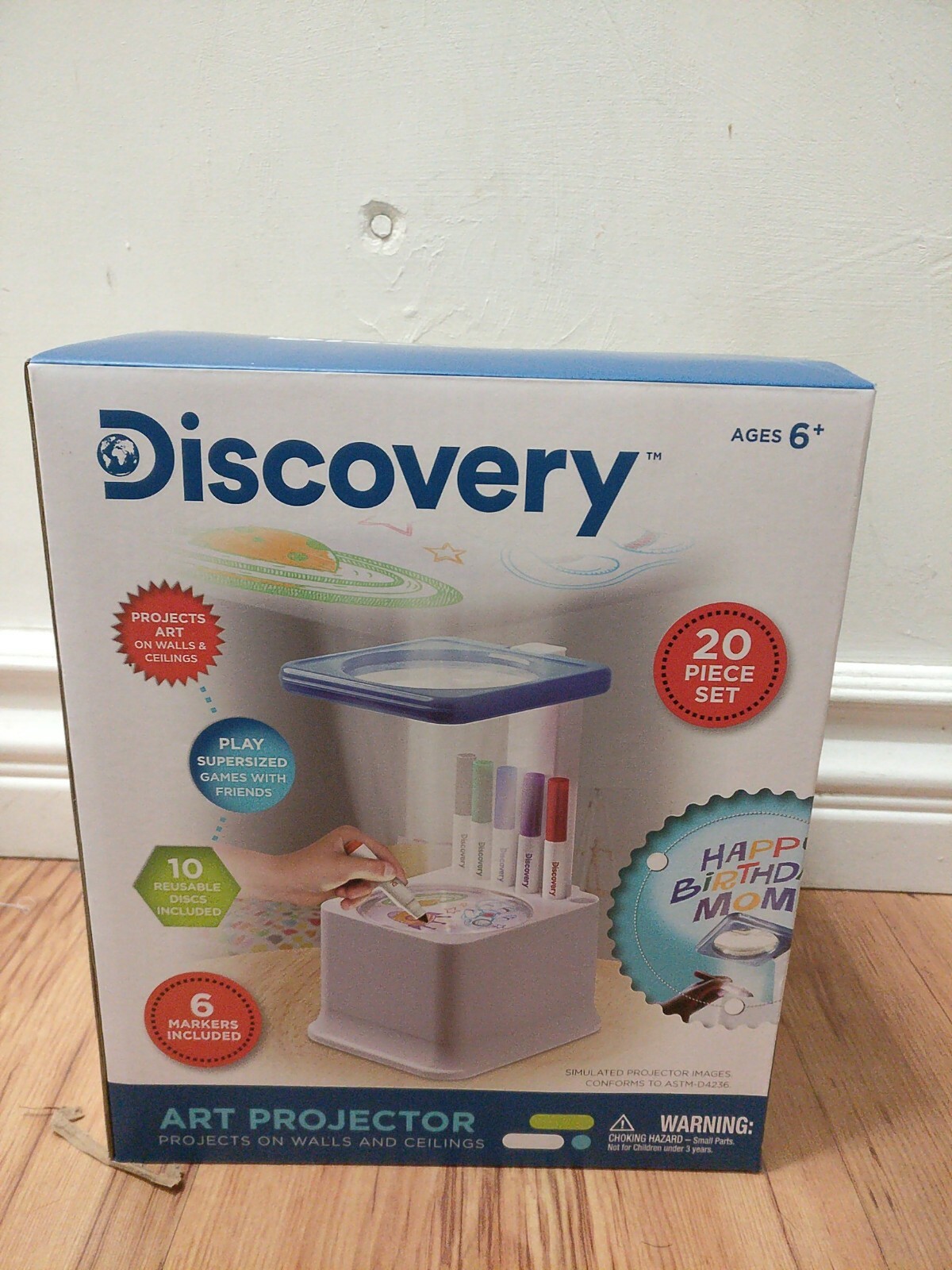 Discovery Art Projector Projects on Walls & Ceilings 20 piece set new
