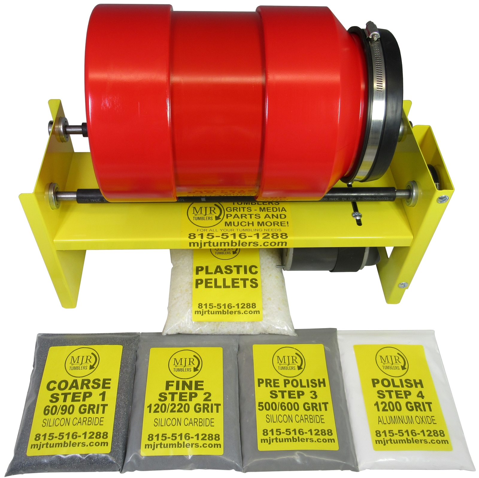 40 lb Rock Tumbler w Grit Kit MJR TUMBLERS AWARDED BEST HIGH END TUMBLER of 2019